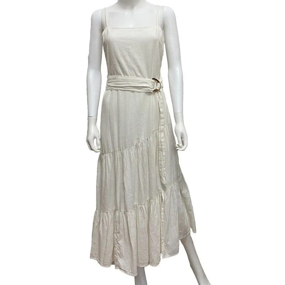 Billabong Island Spirit Women’s Maxi Dress Organic Cotton Size L - Picture 4 of 16